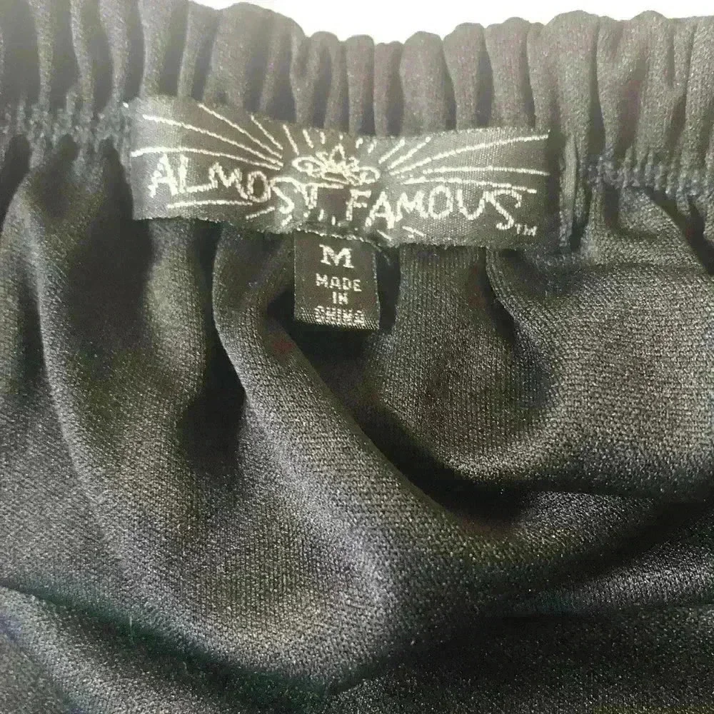 Almost Famous Women Black White Print Tube Non Slip Top Maxi Dress Size Medium - Picture 6 of 13